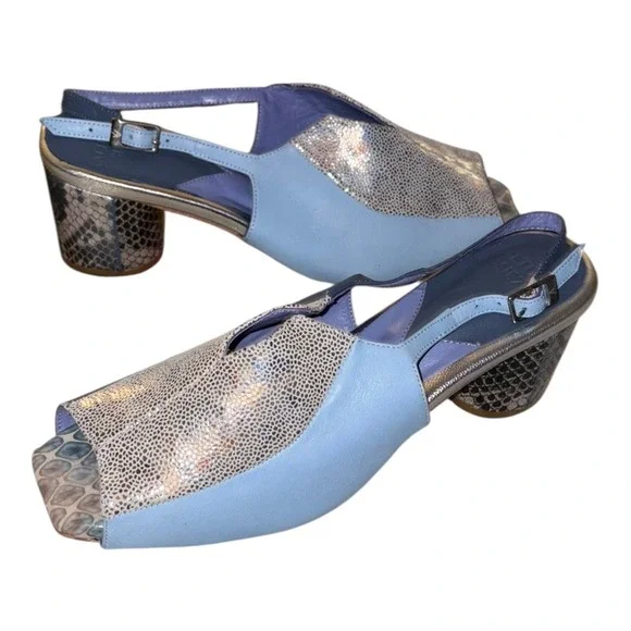 Altura Siete Iris Slingback Heels Handmade in Mexio US sz 8